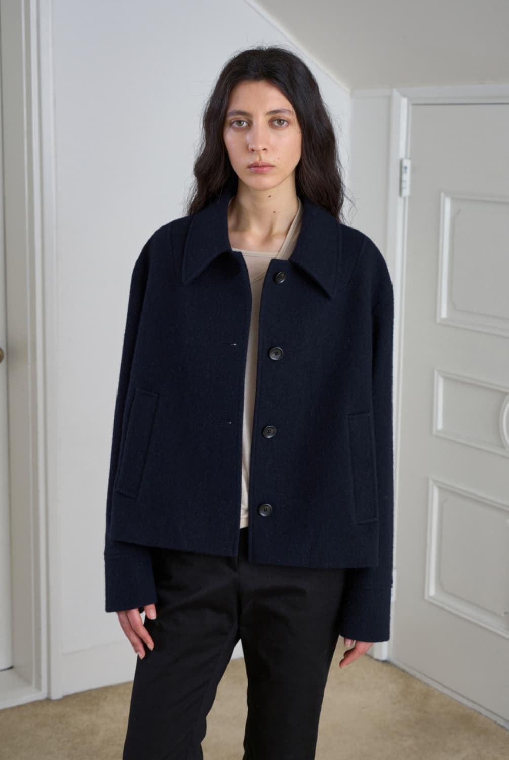 symmetric percent 숏 코트 상품이미지2