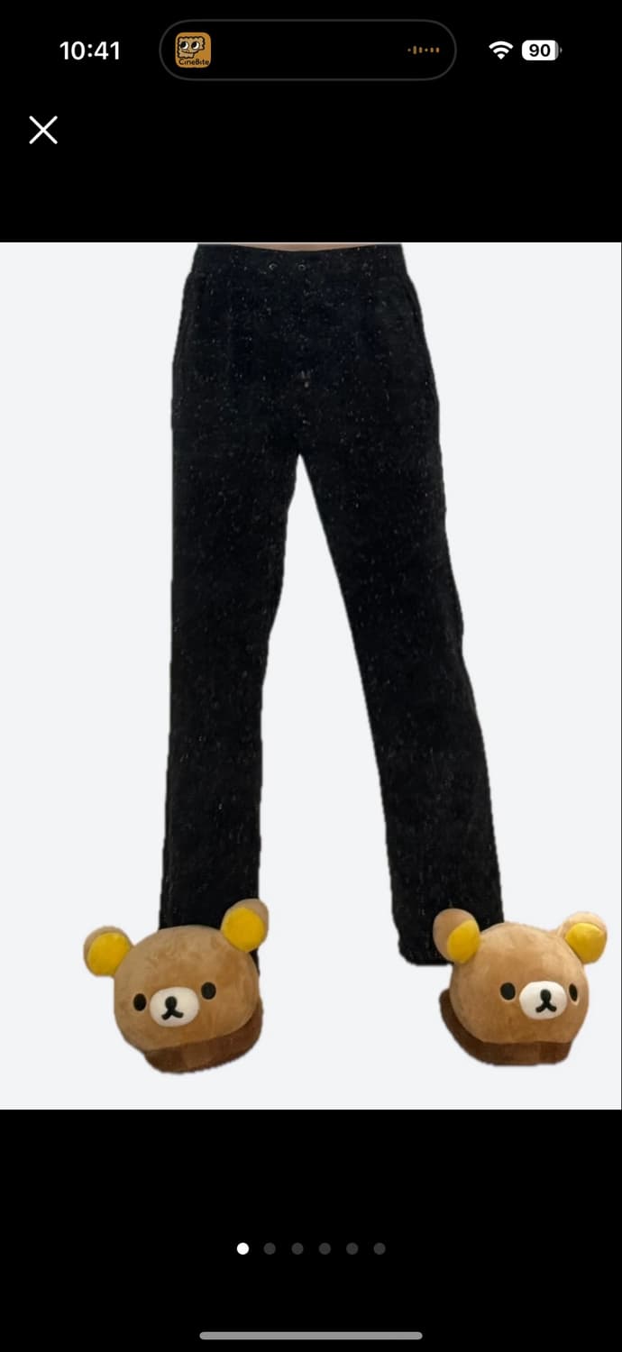 띠어리 실크팬츠 네이비 스몰 상품이미지1