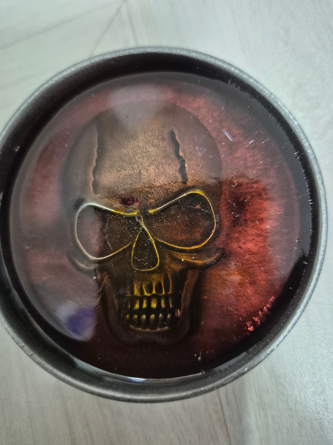 미사용 스컬 레진 합금 버클 상품이미지4