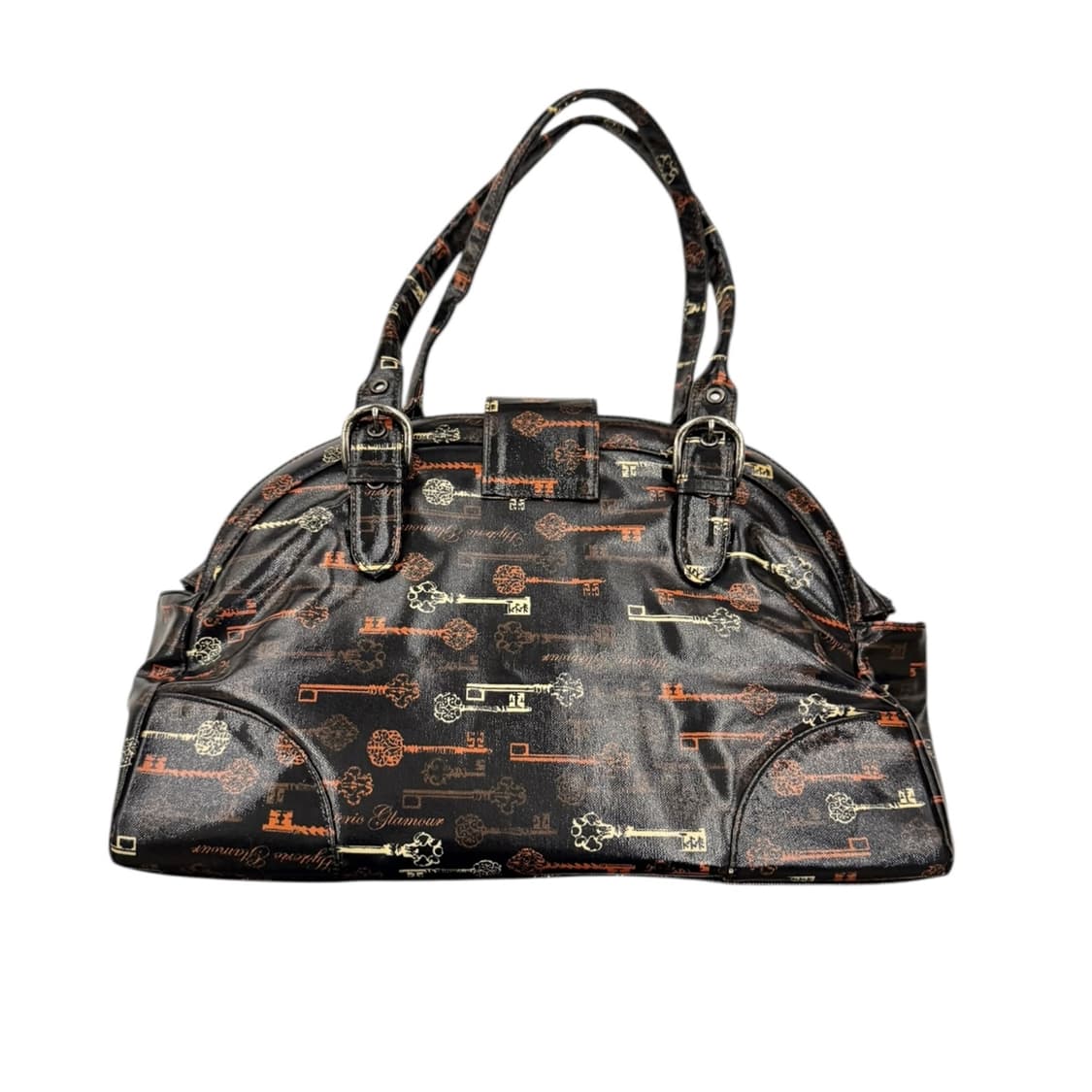 히스테릭글래머 PVC 키패턴 숄더백 블랙 상품이미지3