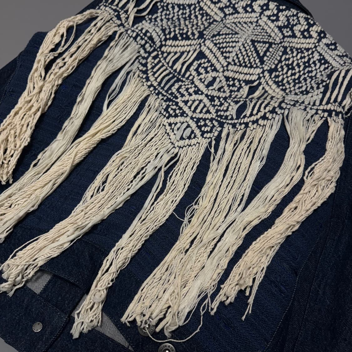 리바이스 인디고블루 Made&Crafted 프린지 데님 트러커 자켓 상품이미지5