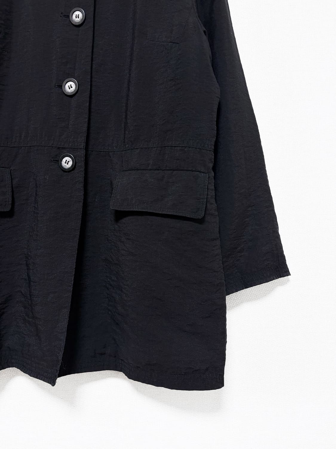 Four Button Half Jacket - Black 상품이미지7