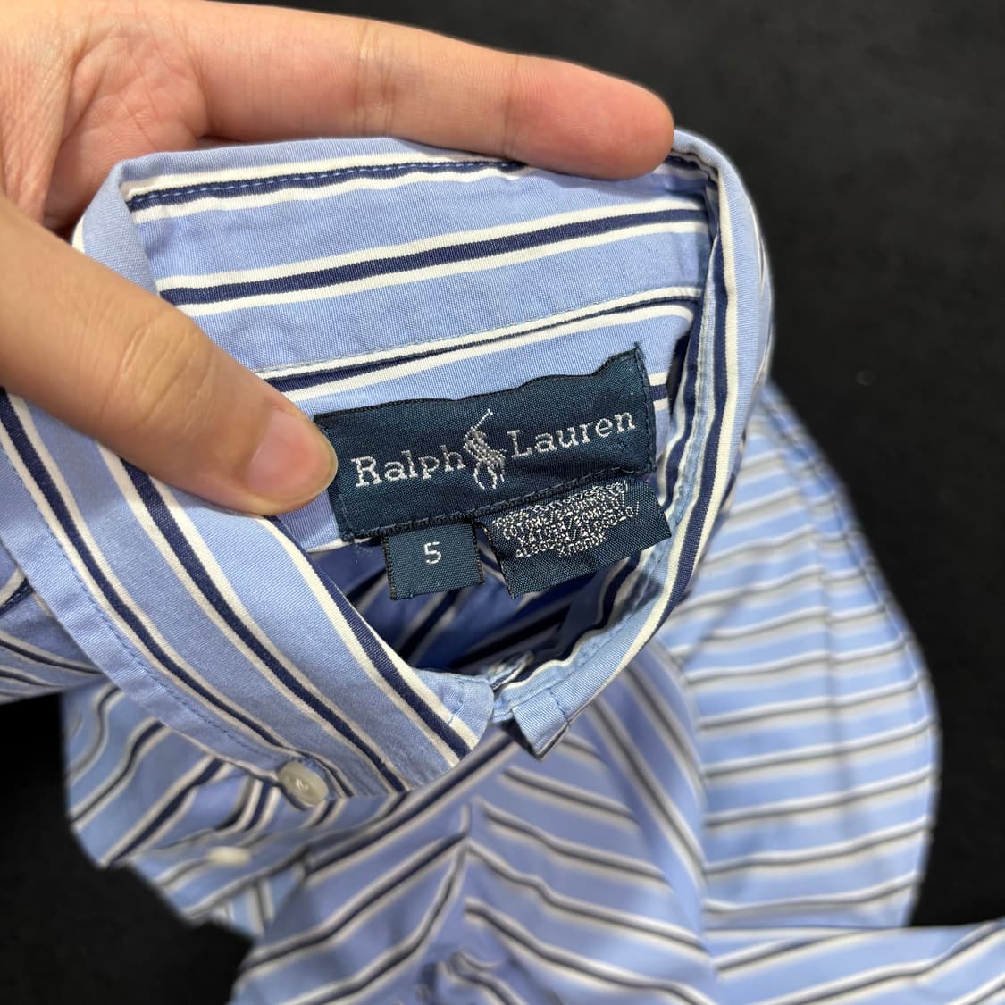 5T 폴로 랄프로렌 키즈 스트라이프 셔츠 상품이미지4