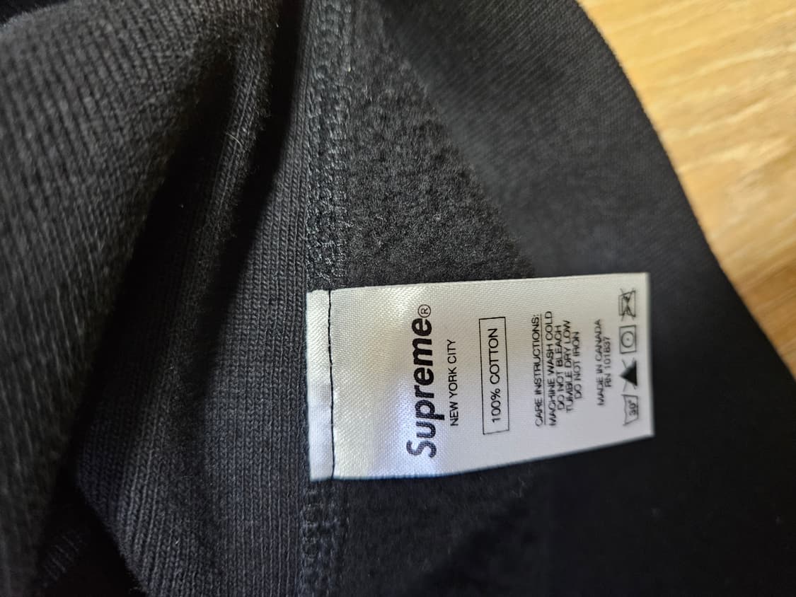18FW 슈프림 박스로고 블랙 맨투맨 L 상품이미지5