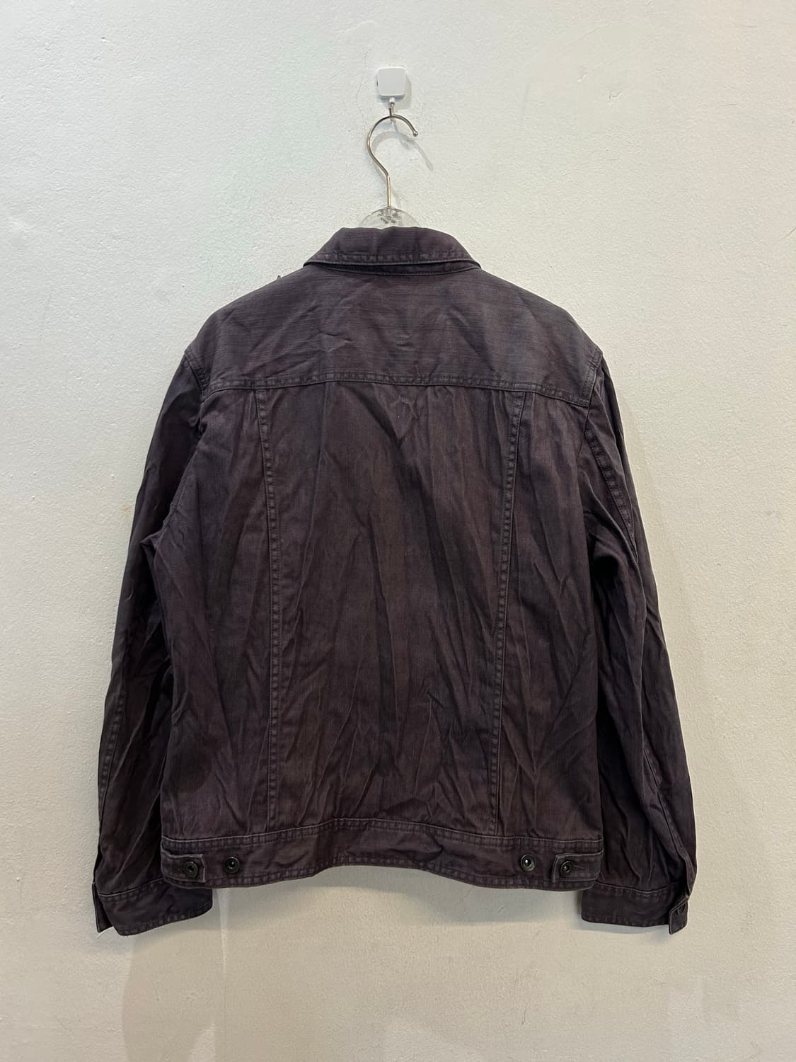 Tete Homme Washed Plum Zip-Up Jacket 상품이미지3