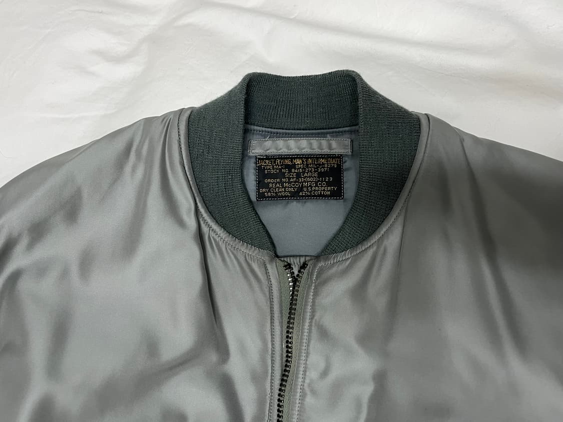 [L] 리얼맥코이 ma1 실버그레이 상품이미지6