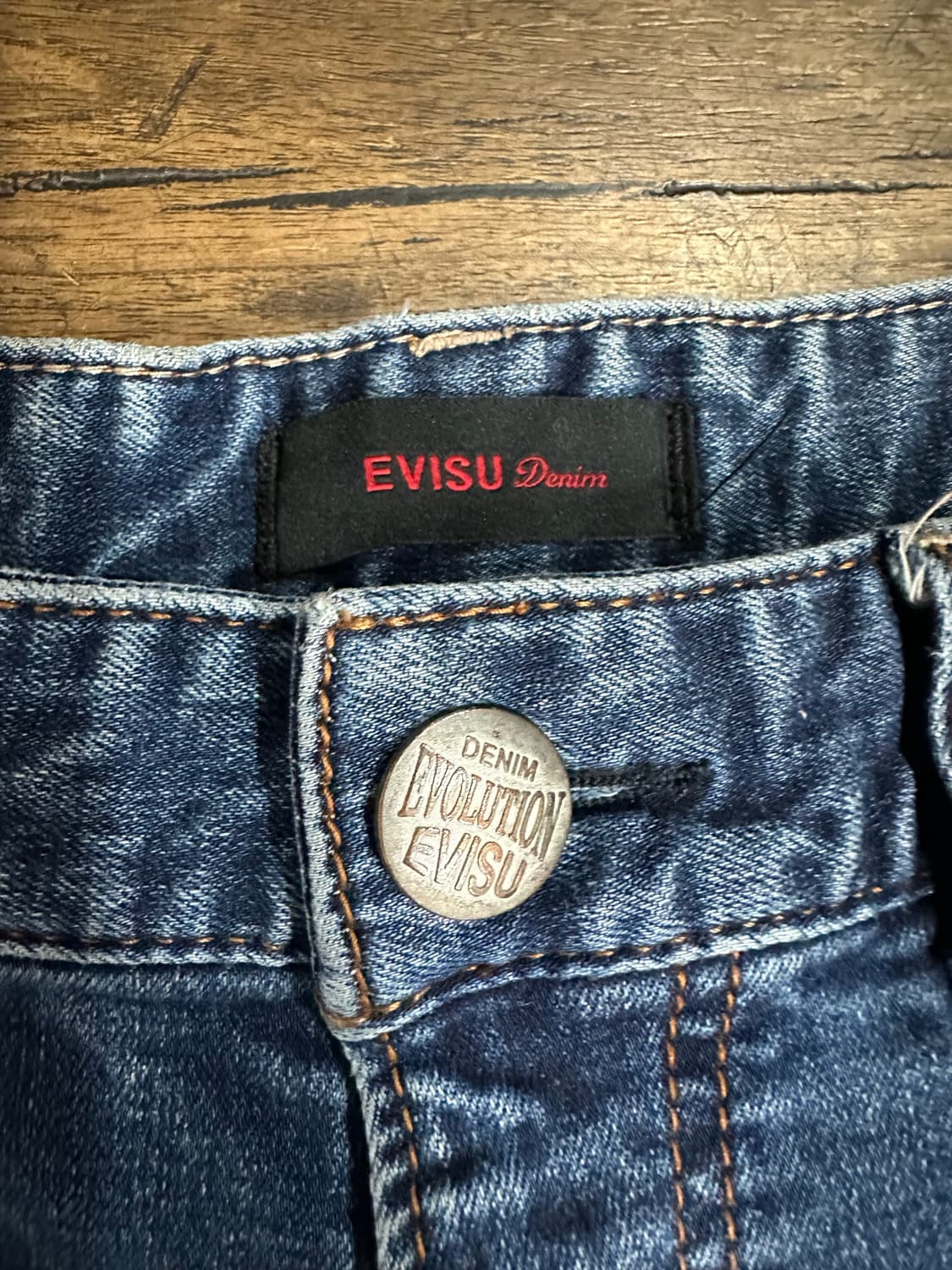 에비수 EVISU Denim 배기핏 데님 팬츠 34인치 상품이미지7