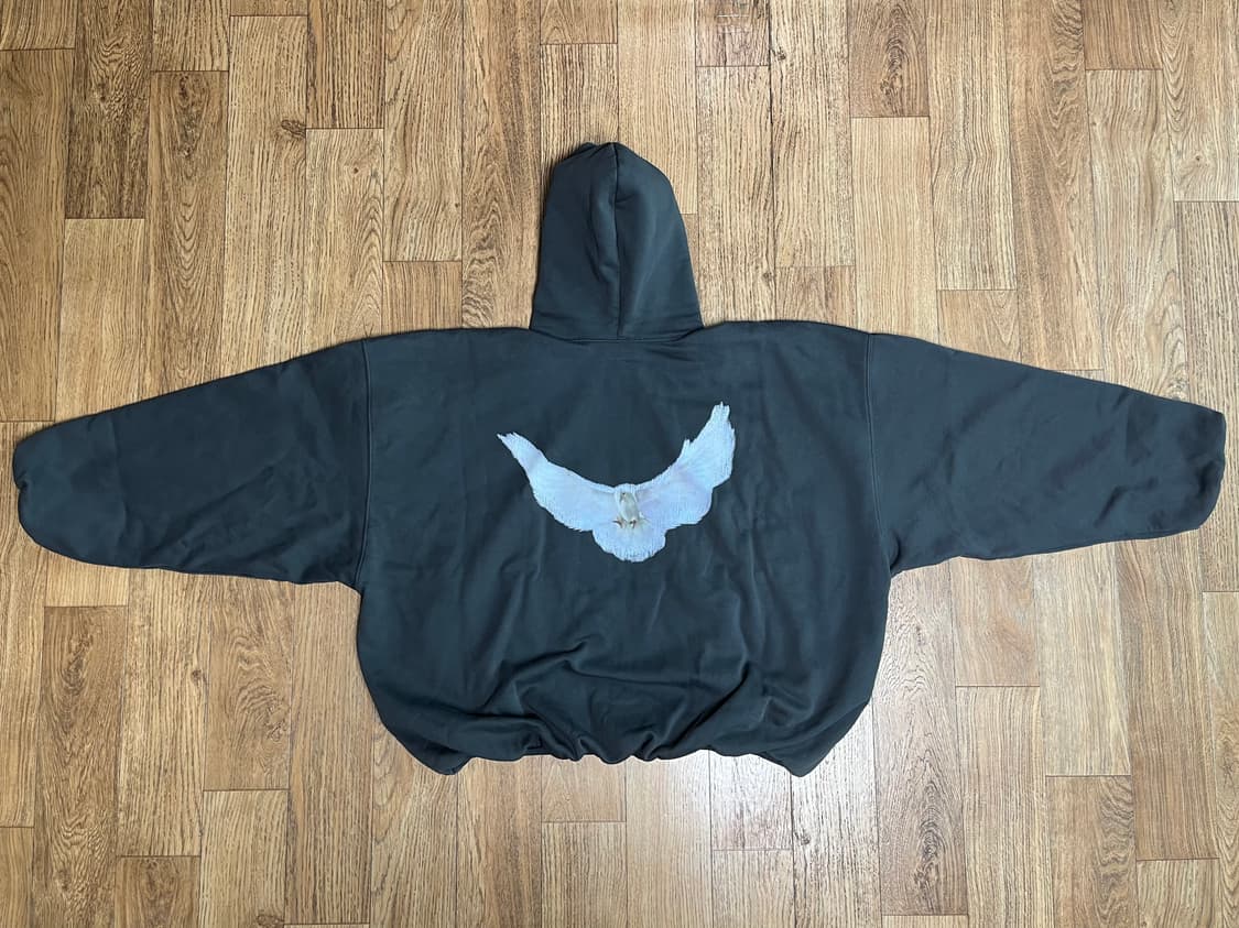 [XL] 이지 갭 발렌시아가 도브 후디 블랙 상품이미지4