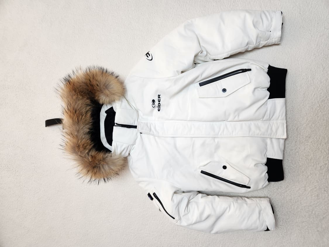 아이더 스투키 화이트 패딩 S 상품이미지2
