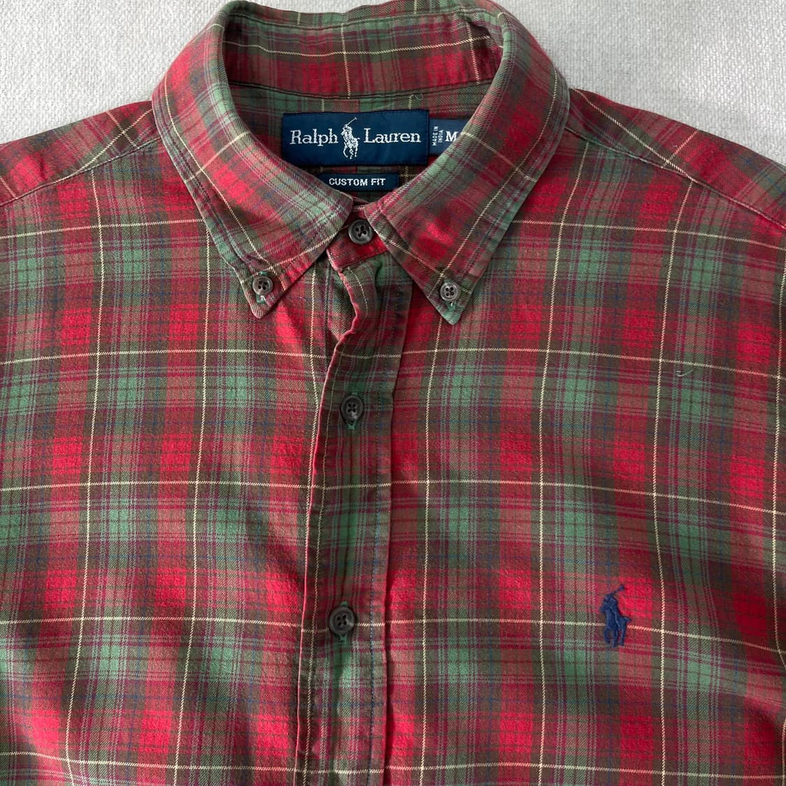 100 폴로랄프로렌 빈티지 체크 코튼 셔츠 상품이미지2