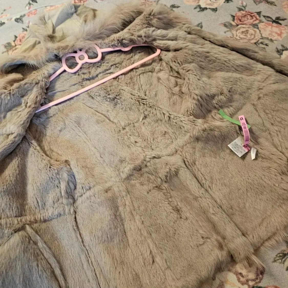 토끼털 & 폭스퍼 무스탕 빈티지 코트 상품이미지3