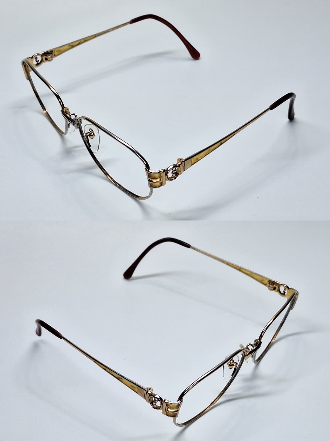 입생로랑 30-4655 순 티타늄 안경테/일본 수입 명품 빈티지 레트로 상품이미지3