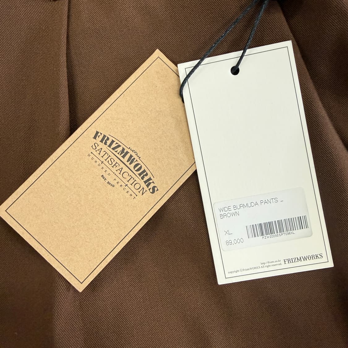 (XL)프리즘 웍스 FRISMWORKS 버뮤다 팬츠(브라운,새상품) 상품이미지2