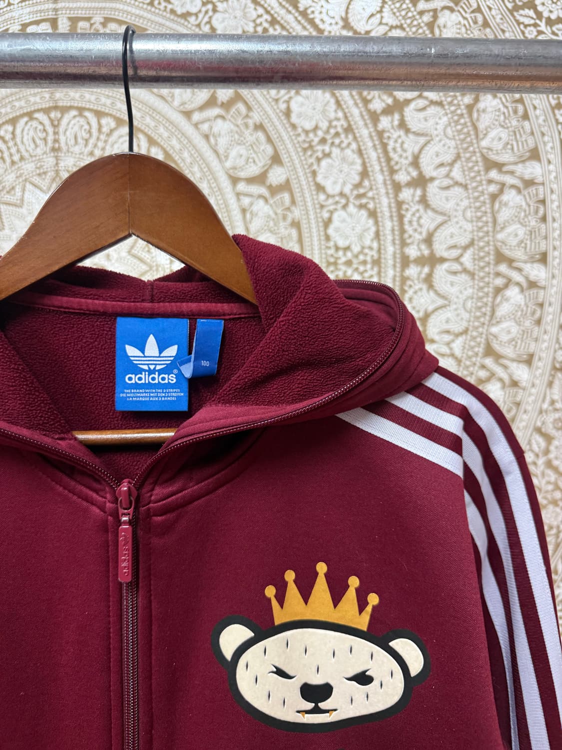 아디다스 니고베어 약기모 버건디 후드집업  상품이미지3