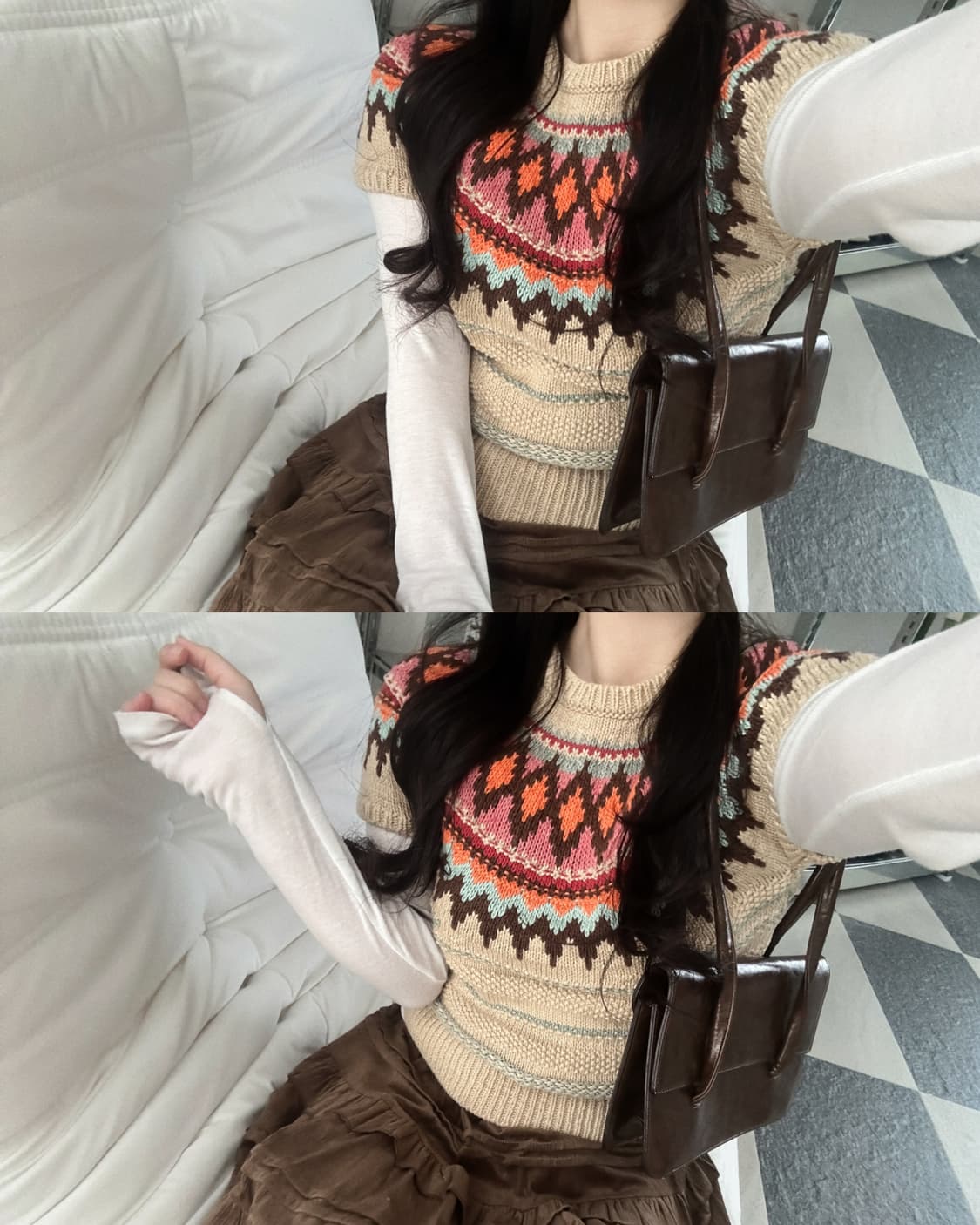 폴로 랄프로렌 에스닉 패턴 반팔 니트  상품이미지3