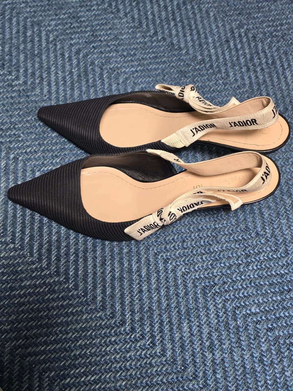 38 디올 자디오르 JA'DIOR 블랙 펌프스 슬링백 상품이미지4