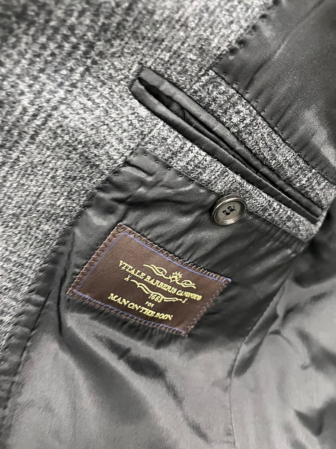 95) 맨온더분 체크 울자켓  상품이미지5