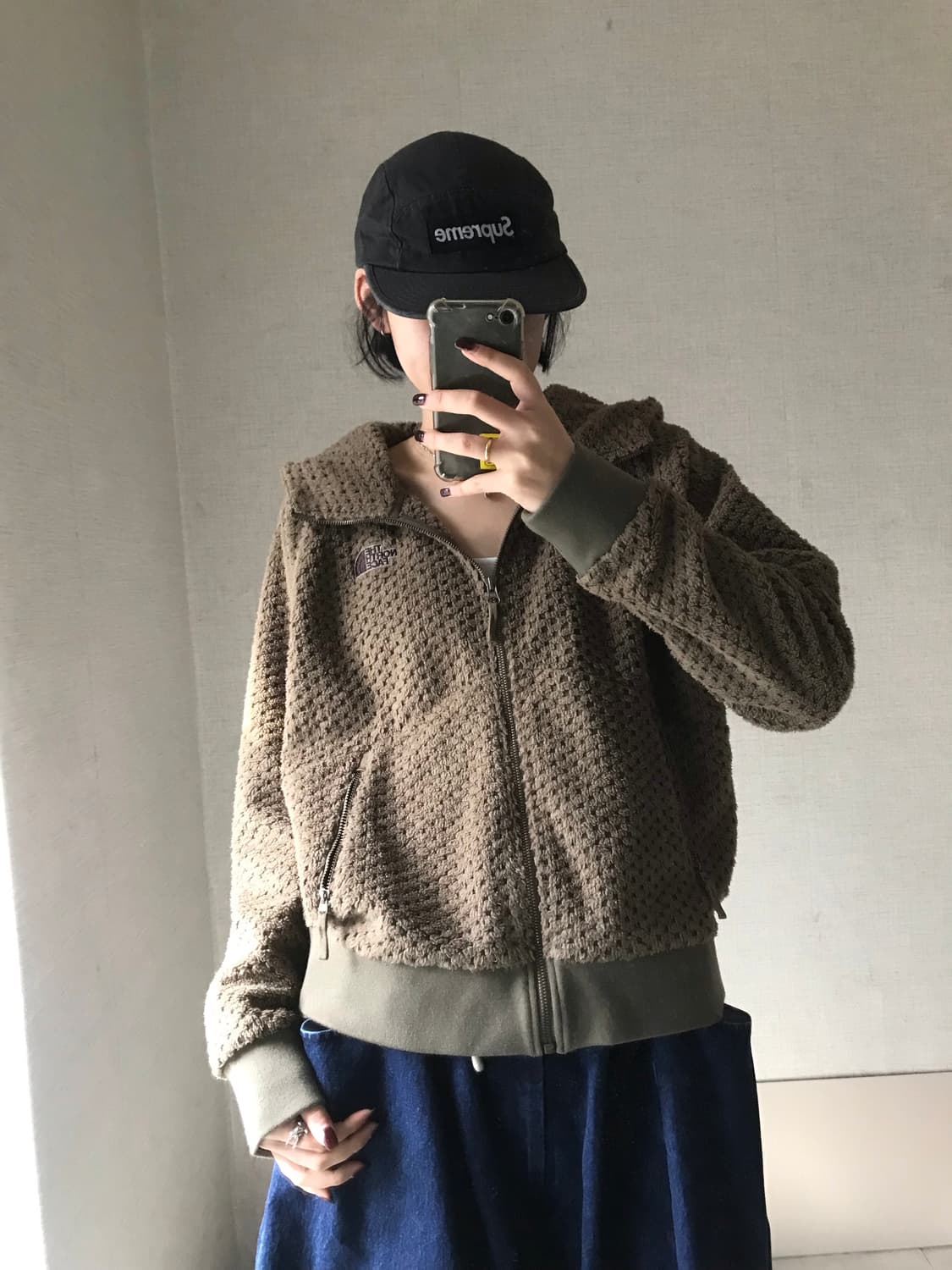 노페 브라운 후리스 상품이미지5