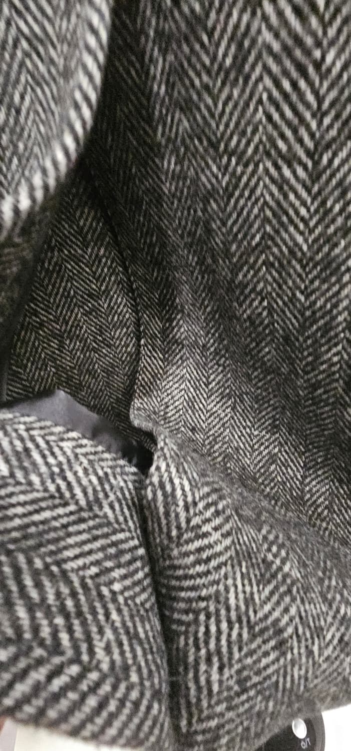 [새상품,택포] MANTECO 헤링본 오버사이즈 발마칸 코트 다크 그레이 상품이미지5