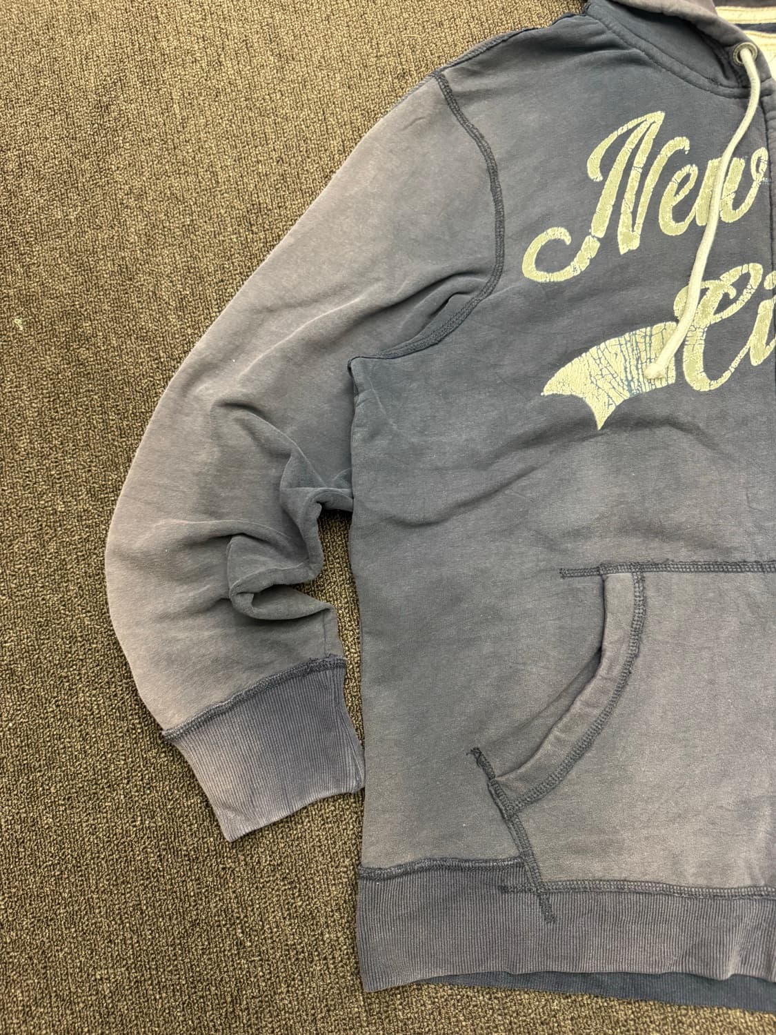 XL)American Eagle 빈티지 프린팅 네이비 후드집업 상품이미지3