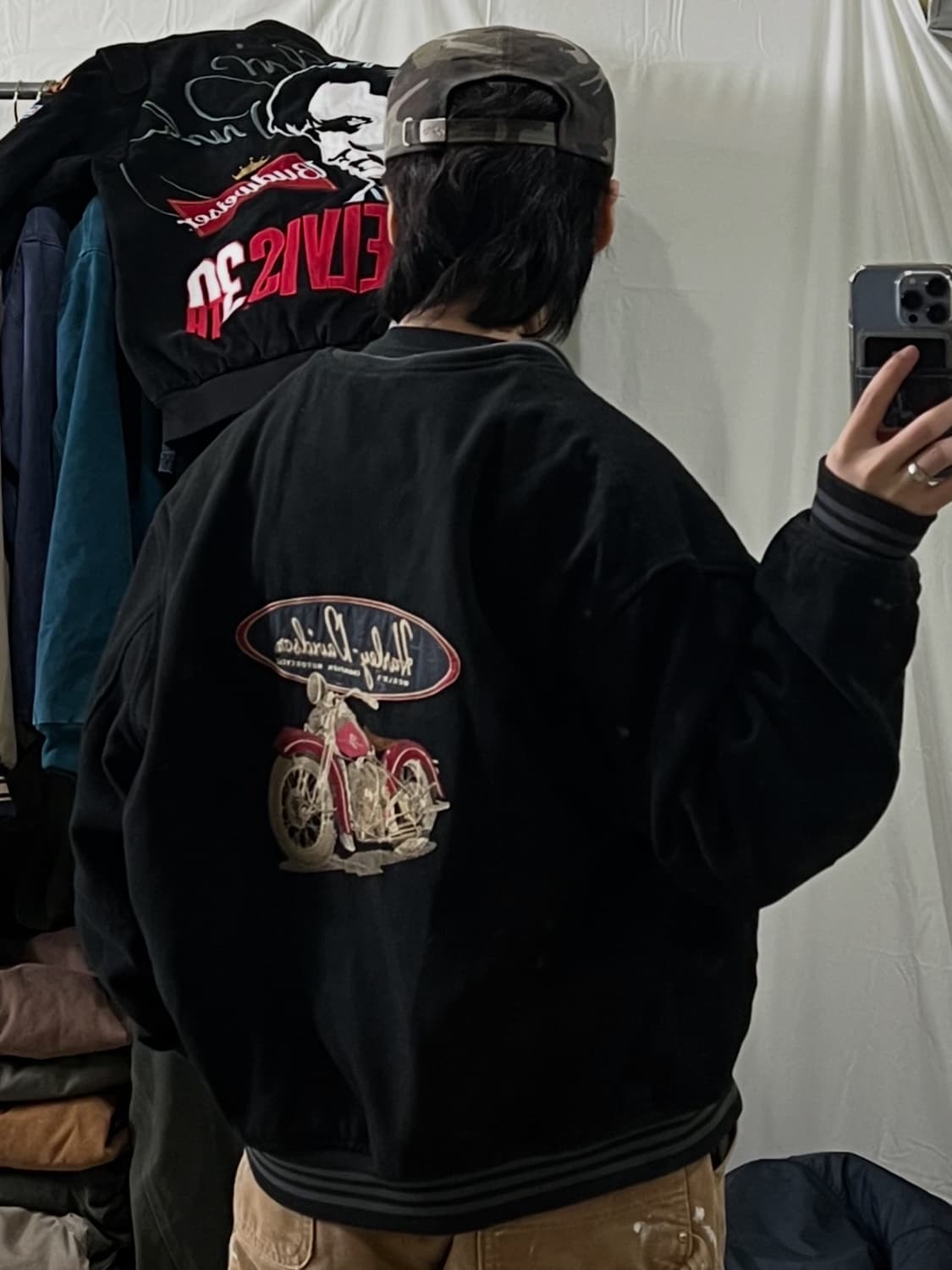 할리데이비슨 블루종 바시티자켓 상품이미지5