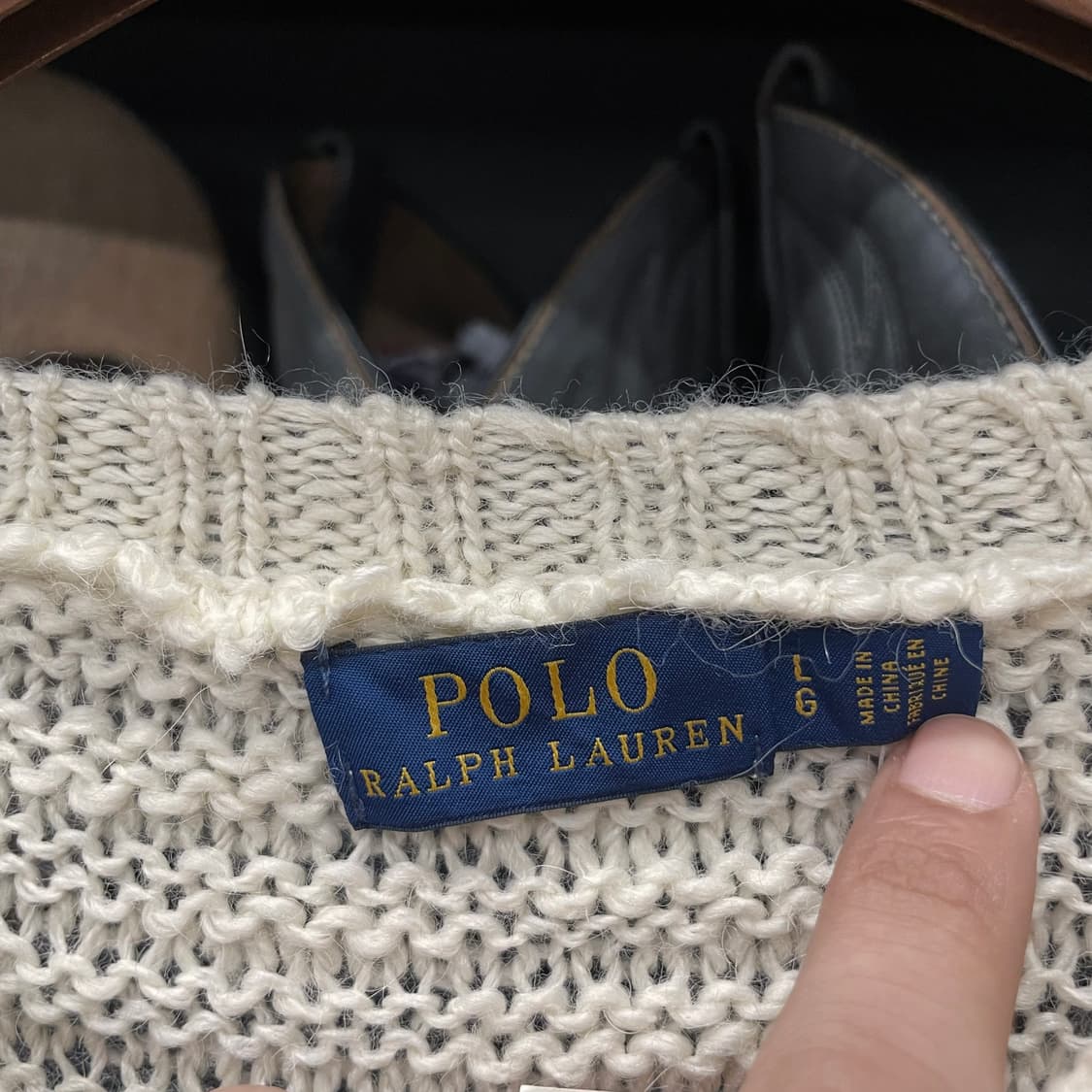폴로 랄프로렌 신형 라벨 페어 아일 씨스루 니트 스웨터 컨트리 상품이미지6