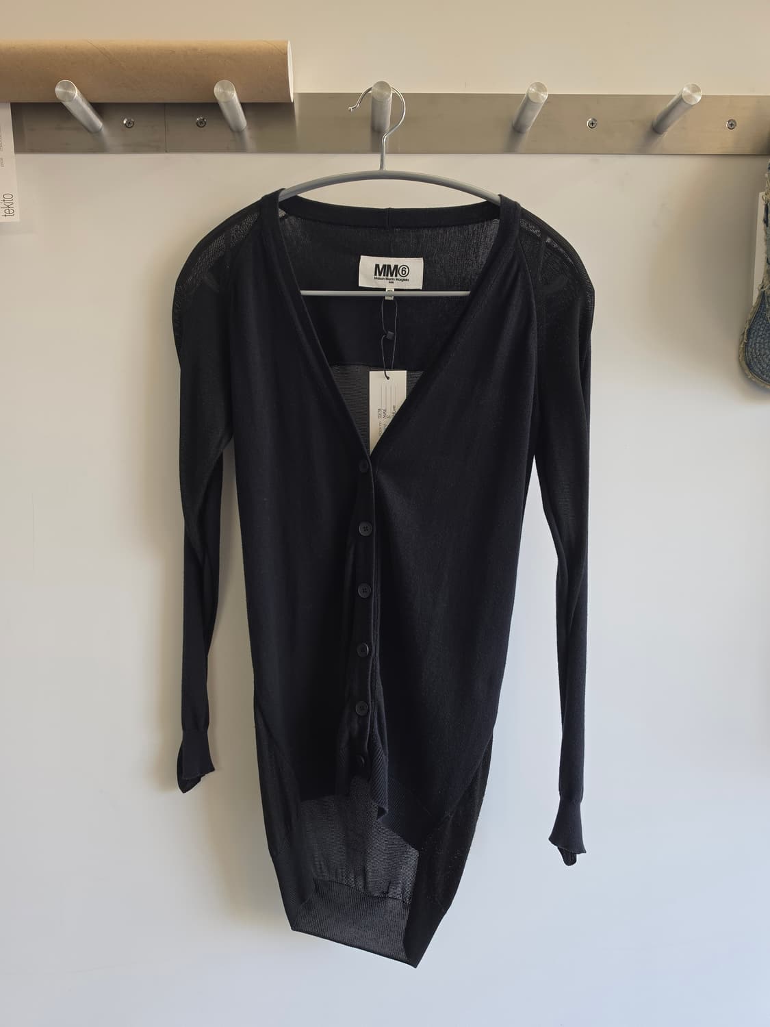 MM6 메쉬 도킹 롱 가디건 상품이미지1