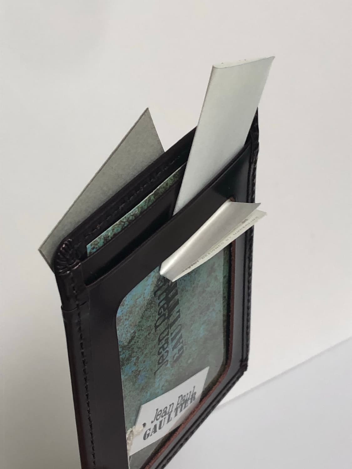 장폴고티에 장미 버건디 카드지갑 상품이미지6