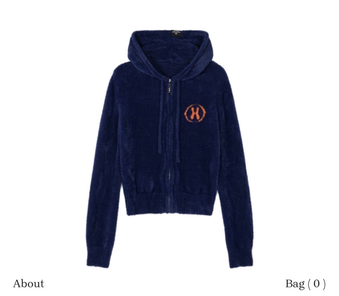 더미스테리어스호텔 퍼 니트 집업 상품이미지5