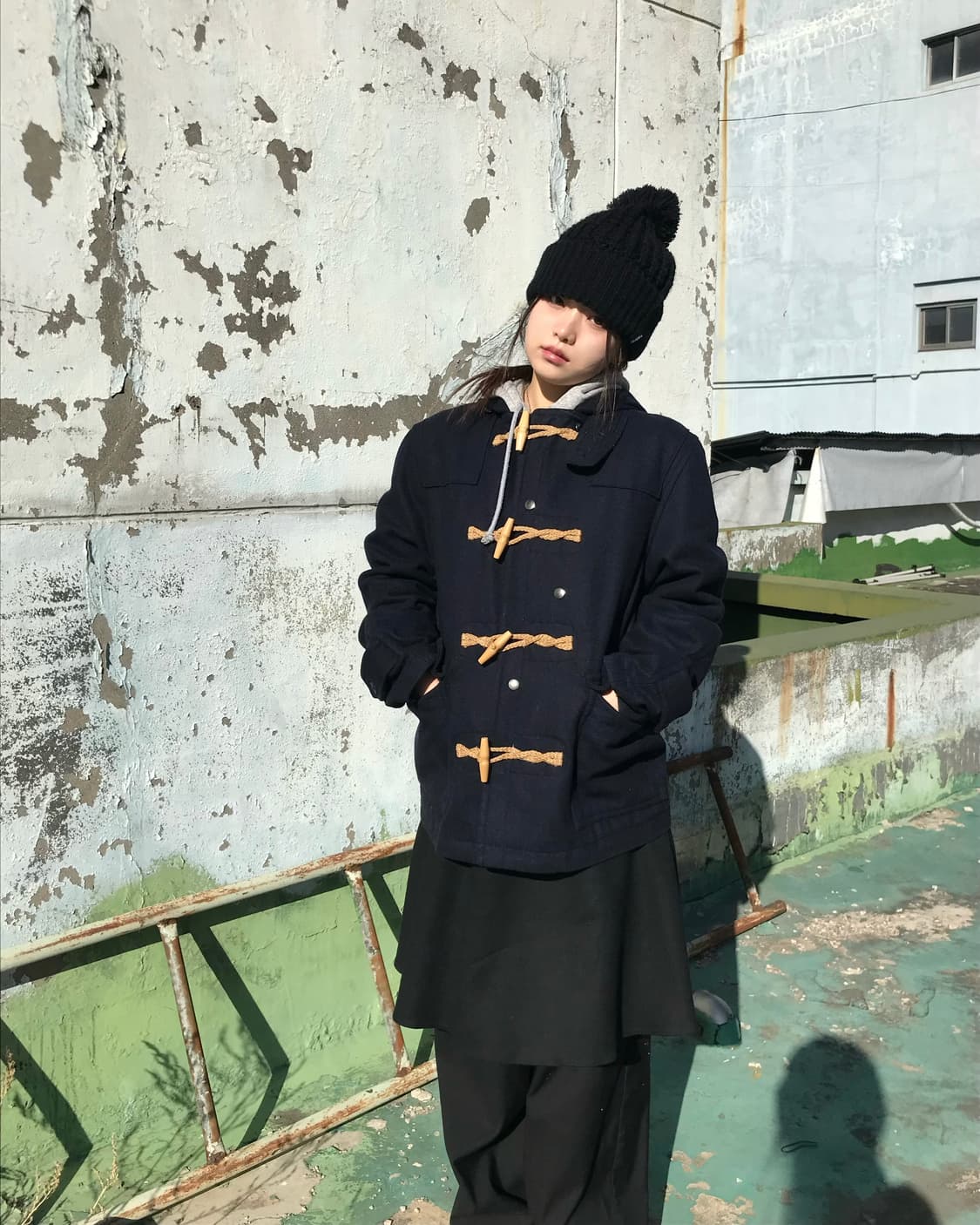 블랙 폼폼 비니 상품이미지5