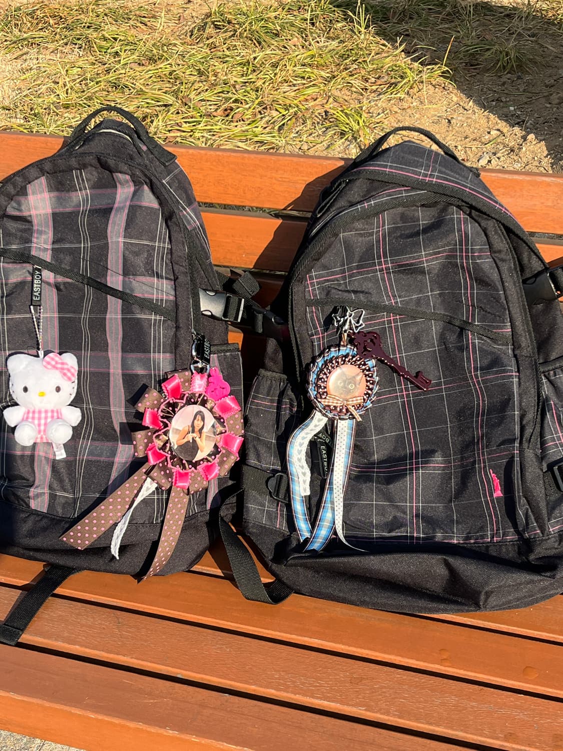 ✔️블랙핑크 체크패턴 백팩 💕 상품이미지9