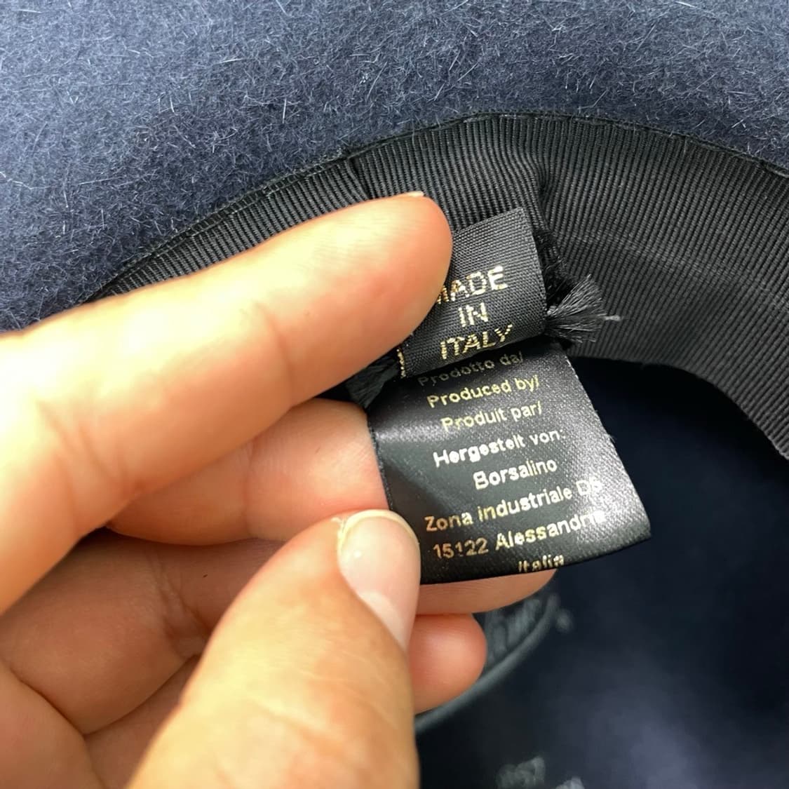 보르살리노 Borsalino 블루그레이 펠트 페도라 59 상품이미지8