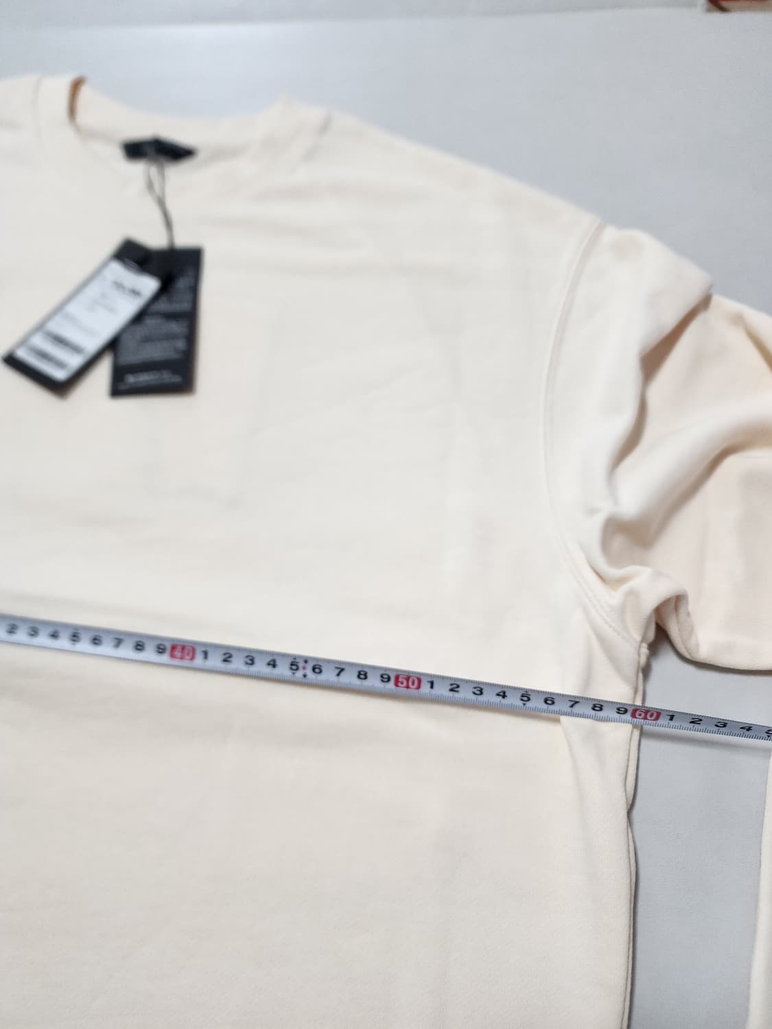 지오지아앤드지맨투맨티셔츠105사이즈아이보리 상품이미지6