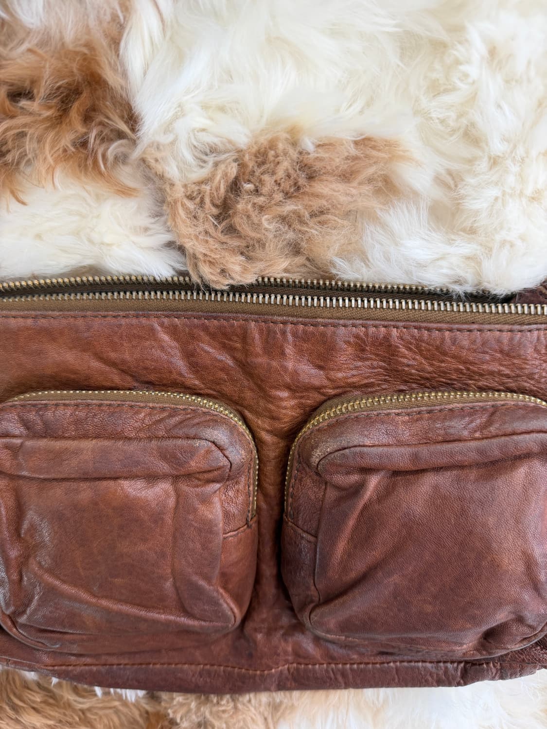 90s miu miu leather pocket bag 상품이미지5