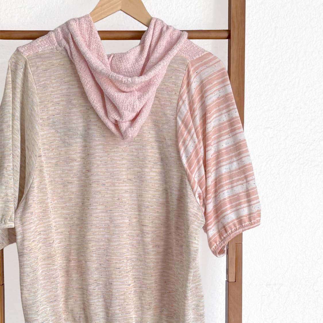 [SCOLAR] 파스텔 믹스 패치워크 후드 집업 상품이미지9