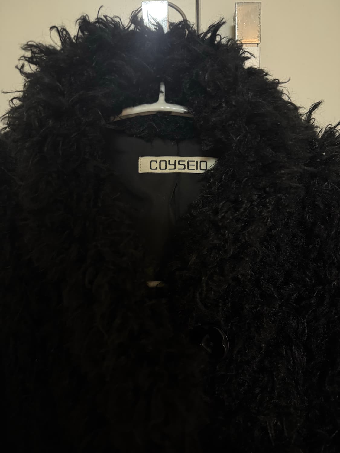 Coyse 코이세이오 hairy fur jaket black 상품이미지6