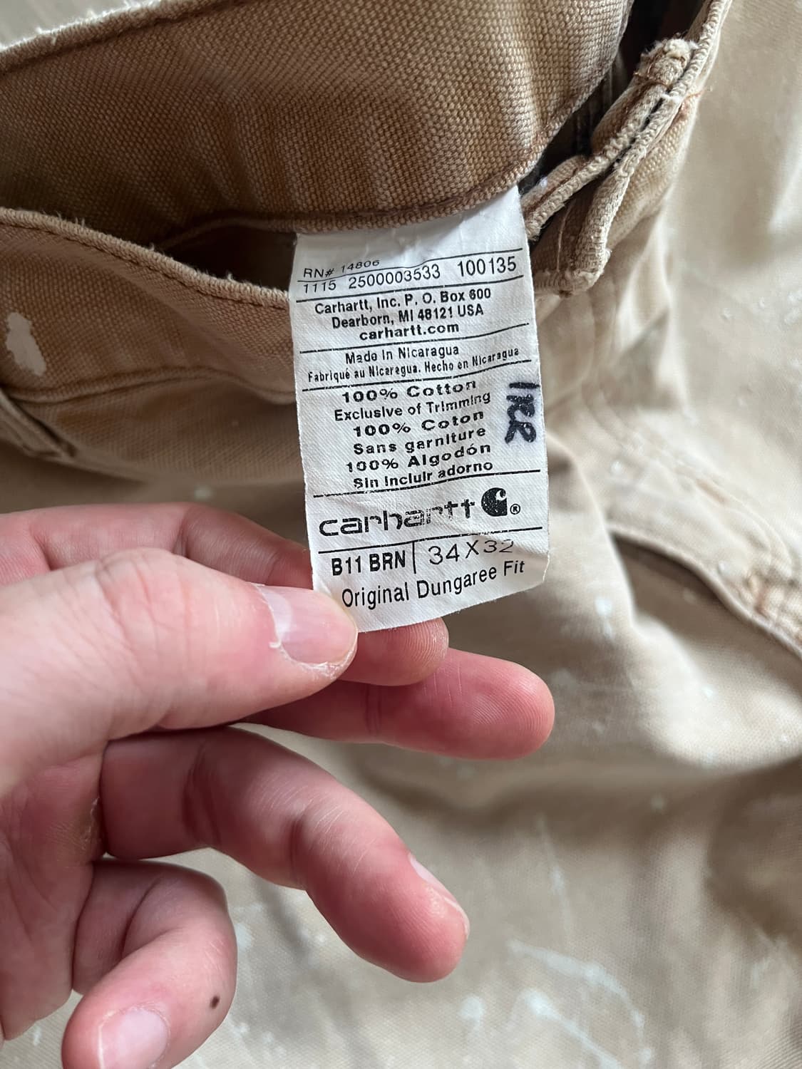 칼하트 싱글니 페인팅 34 상품이미지7