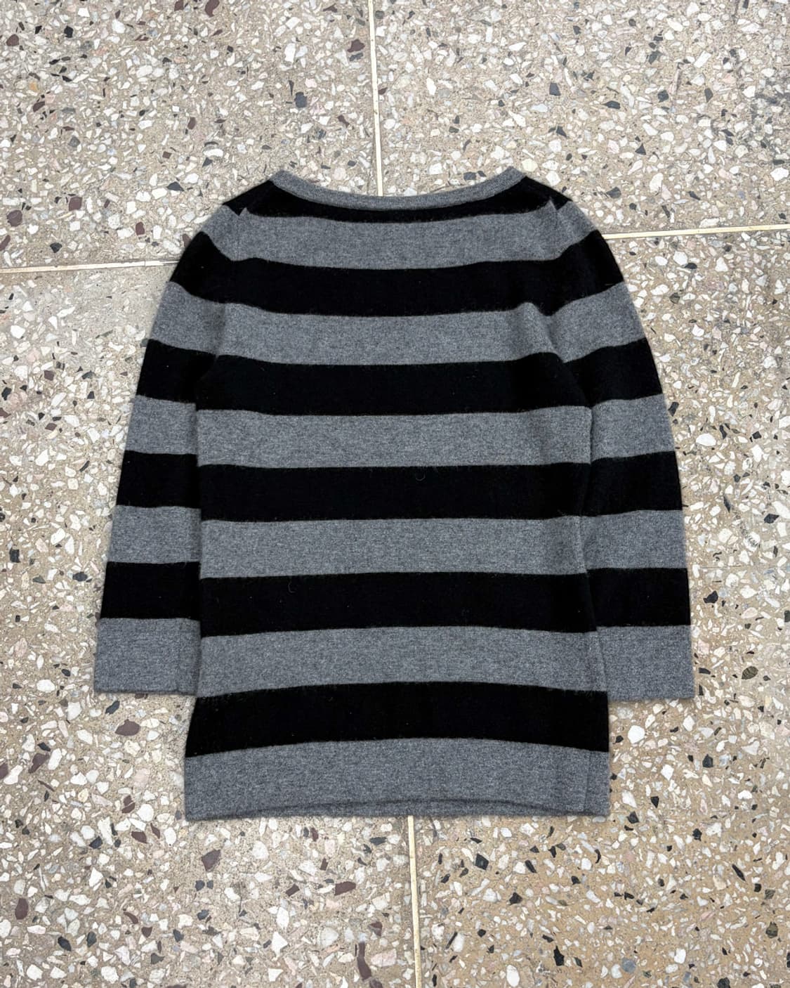 빈티지 스트라이프 패턴 캐시미어 니트 상품이미지2