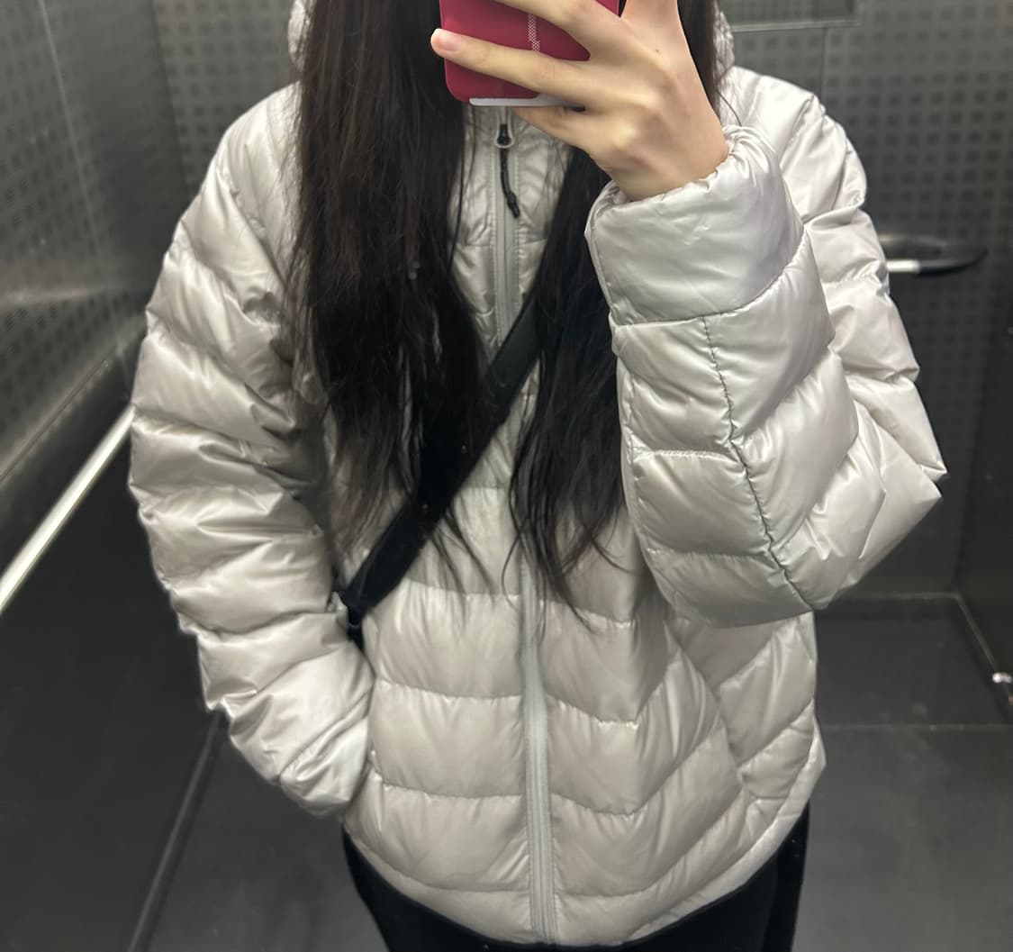 무신사 스탠다드 아이언 라이트 다운 자켓 패딩 라이트 그레이 상품이미지4