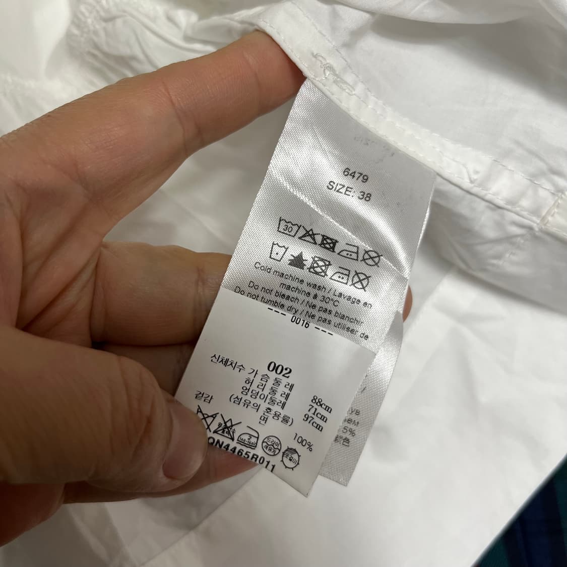 GANNI 가니 리본 셀프타이 코튼 블라우스 상품이미지3