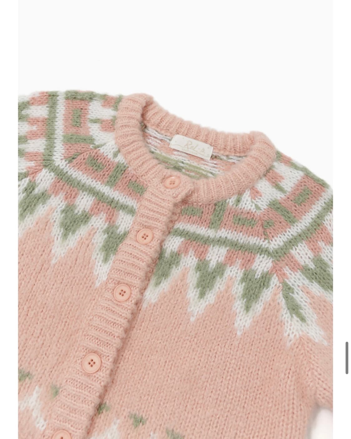 리엘 노르딕 가디건 피치 상품이미지5