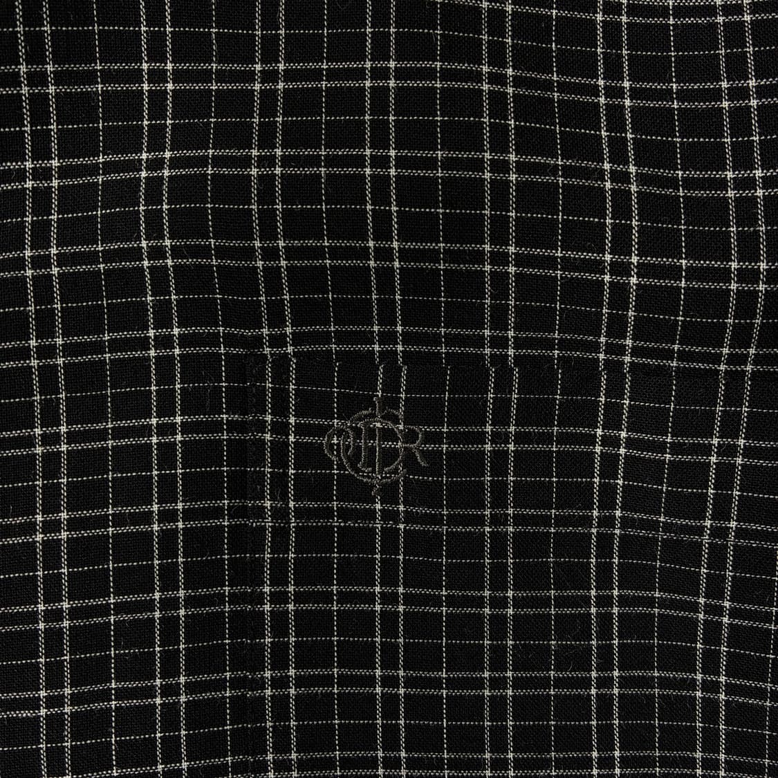 Dior  크리스찬 디올 자수 블랙 체크 셔츠  상품이미지4