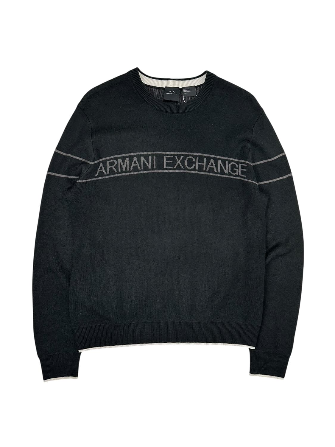 아르마니 익스체인지 로고 니트 스웨터 상품이미지1