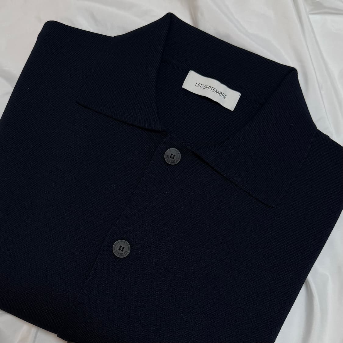 르917 옴므 (1e17septembre) 벌룬 가디건 네이비 50 상품이미지5