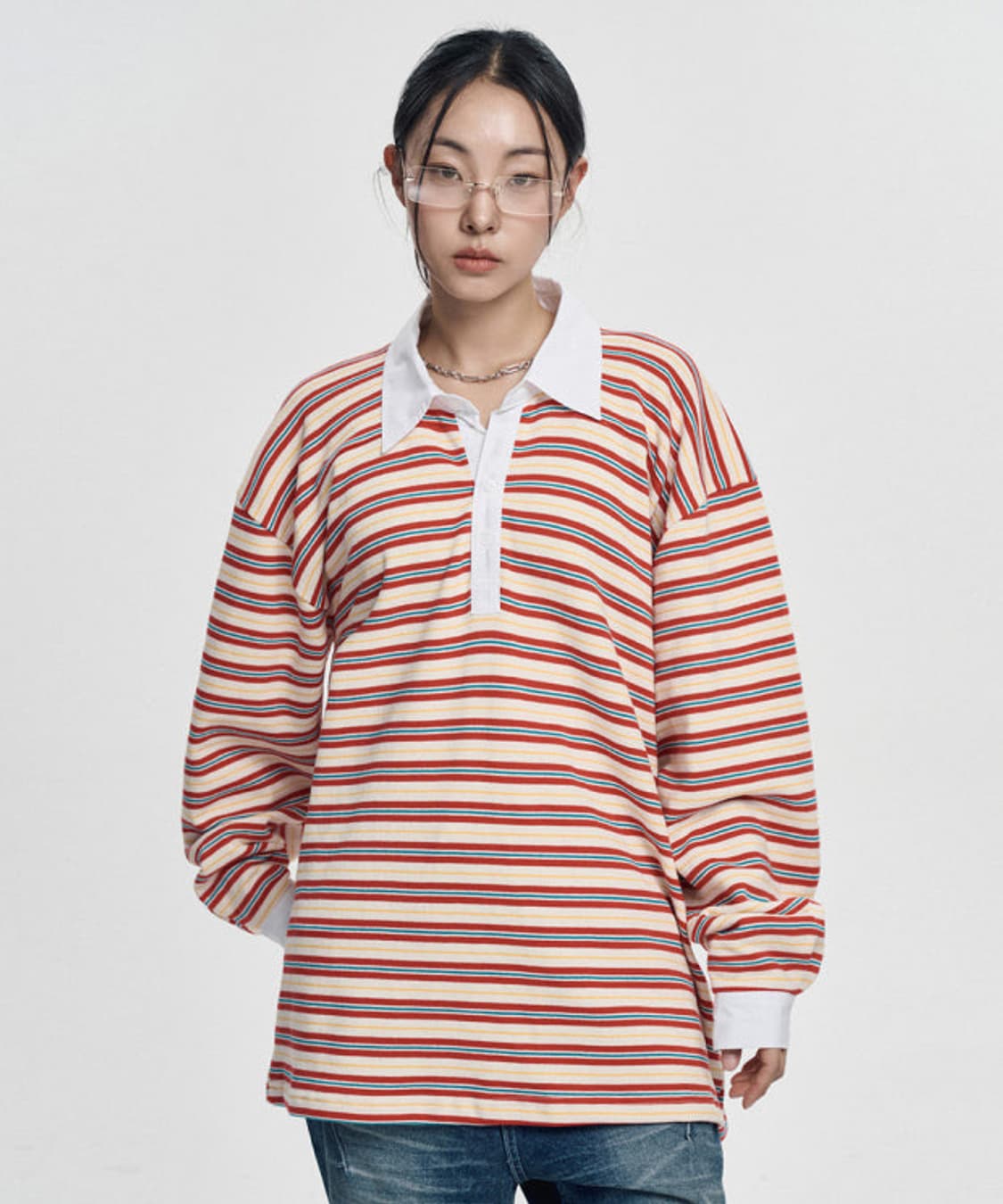 이지노이지 스트라이프셔츠 상품이미지1