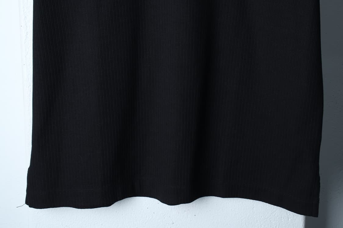 (L-XL) 질스튜어트 반팔 티셔츠 무지 골지 블랙 놈코어-H32585 상품이미지4