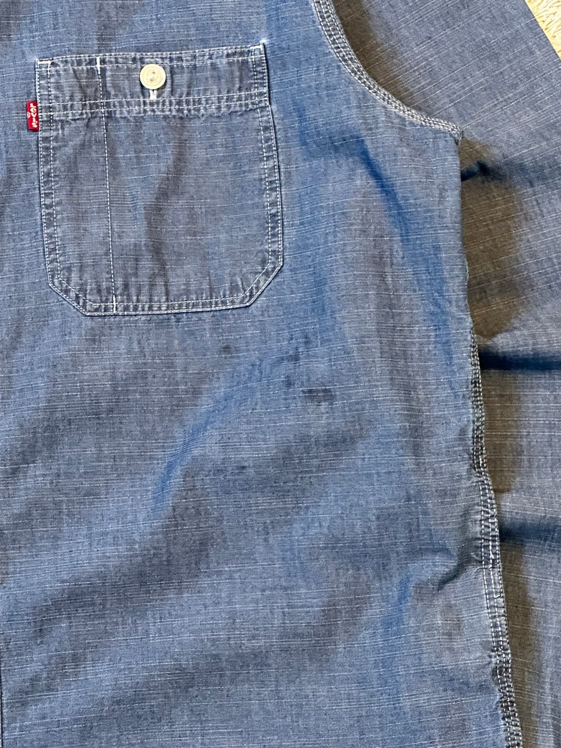 리바이스 LEVI'S 웨스턴 투포켓 데님 셔츠 중청 상품이미지5