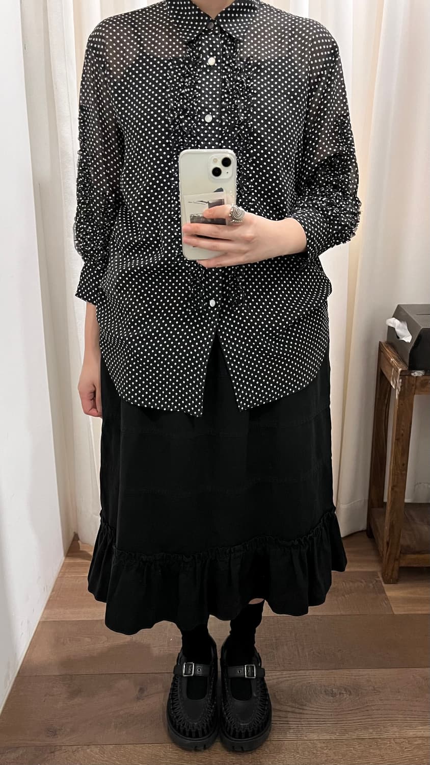 Patchwork Frill Skirt 상품이미지2