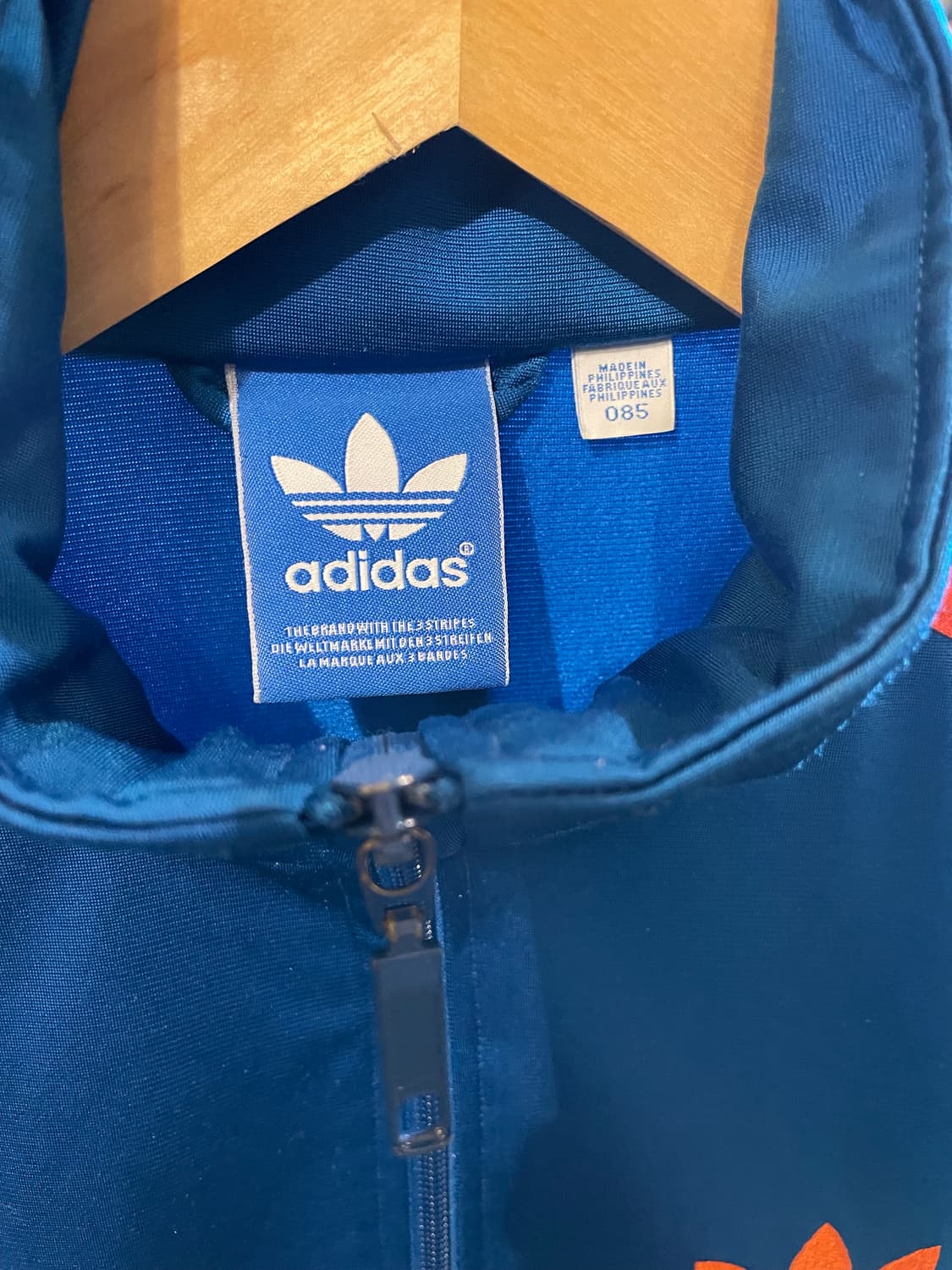 아디다스 오리지널스 파이어버드 트랙탑 저지 자켓 청록/주황 상품이미지5