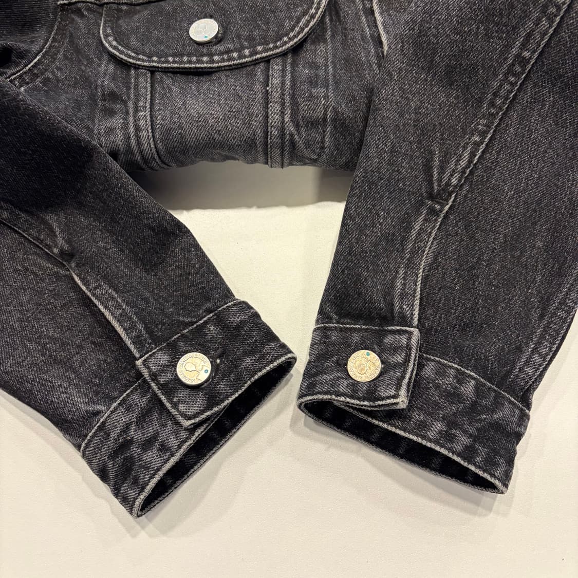 [L] 21ss 엠엠엘지 Mmlg 블랙 워싱 데님 자켓 C497 상품이미지6
